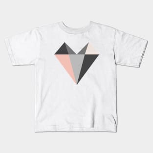 Abstract love stone heart design Kids T-Shirt